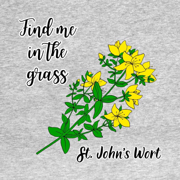 Find me in the grass St. Johns Wort by Kamila's Ideas